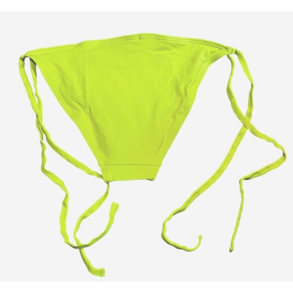 Fredericks of Hollywood NWT Cheeky Tie Side Bikini Bottoms Sz XL Womens Yellow - Picture 2 of 7
